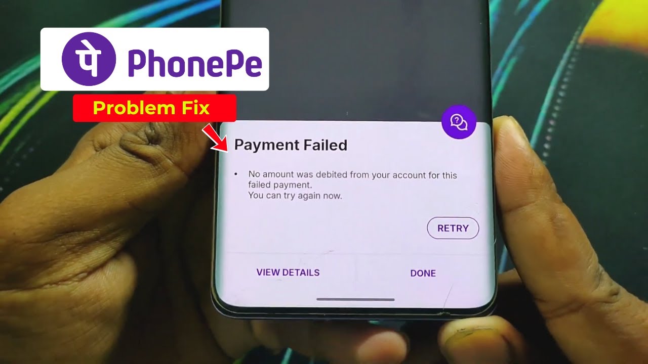 No Amount Was Debited from Your Account for This Failed Payment.You Can Try Again Now