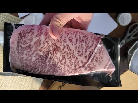 Unboxing Olive Wagyu A5 Delivery - Rarest Steak in the World!  From Crowd Cow. Kagoshima Wagyu A5