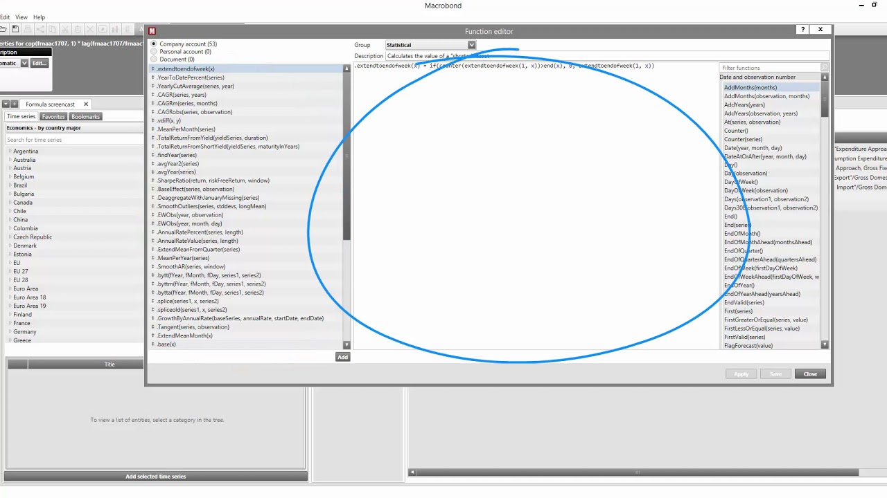 Add custom defined formulas to formula library