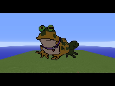How to build a "HypnoFrog" from Futurama | Minecraft Timelapse | #PixelArt