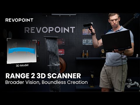 Revopoint RANGE 2 3D Scanner: Flawless Car Spoiler Scan!