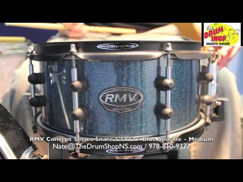 RMV Concept Series Snare Drum 5.5x12 - Blue Sparkle - The Drum Shop North Shore