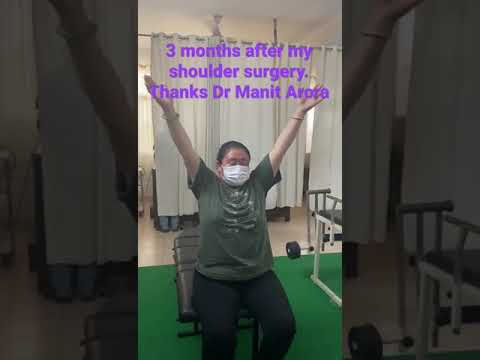 Amazing results! I had my shoulder rotator cuff repair surgery just 3 months ago! Thanks Dr Manit A.