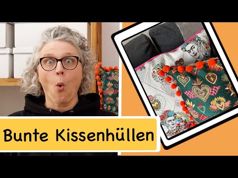 Paspelkissen mit verdecktem Reißverschluss nähen / einfache Technik