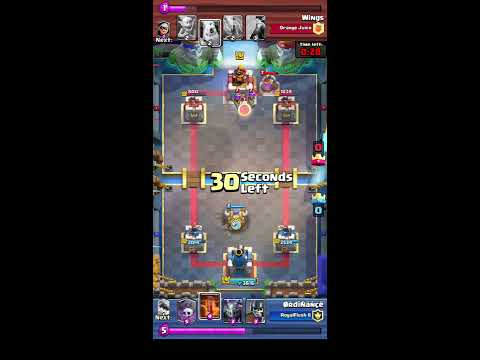 Beat pro player Wings in a grand challenge clash royale