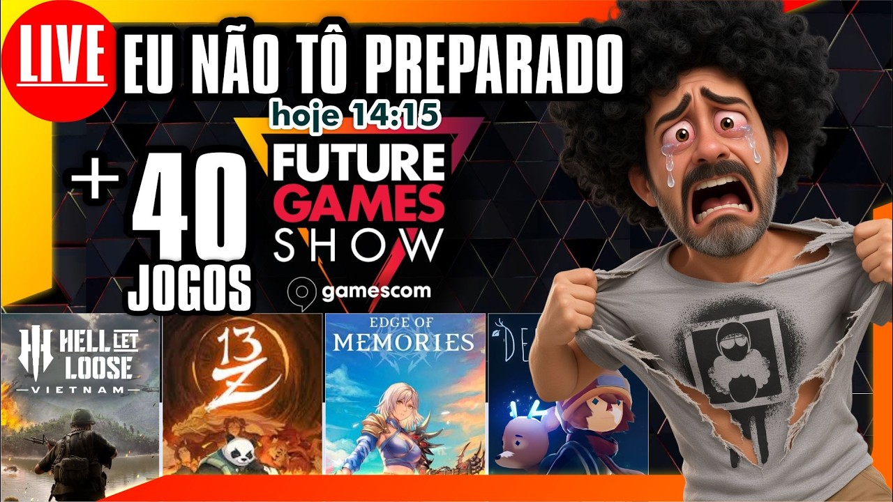 🎮🚨 AO VIVO -  14:15 -Future Games Show at gamescom 2026 #FutureGameShow
