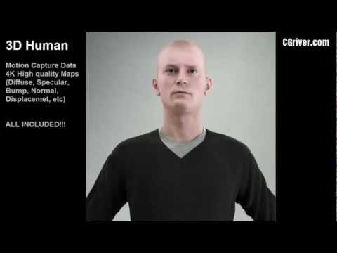 Rigged & Animated 3D Model (Human, People, Man, Male Character) 3DS Max with VRay CMan0005HD2CS