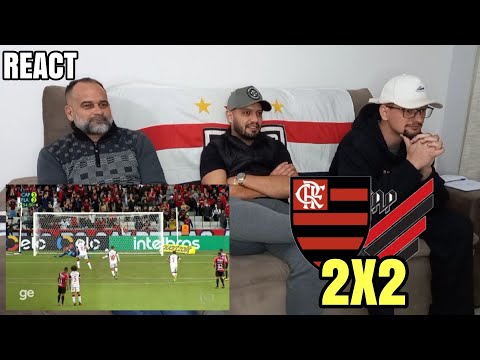 REACT ATHLETICO PR 2X2 FLAMENGO - DECISÃO FICOU PRO MARACANÃ