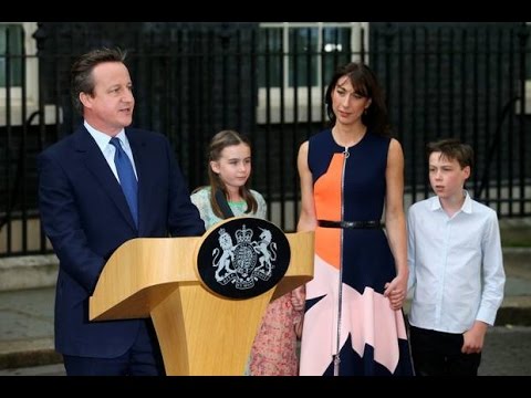 David Cameron leaves Downing Street for last time