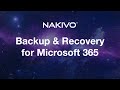 Nakivo Backup & Replication pour Microsoft 365 Abonnement, 4 ans