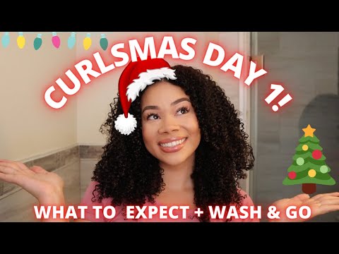 Curlsmas Day 1: What To Expect In The Next 31 Days + Wash & Go Routine Using A NEW Product!