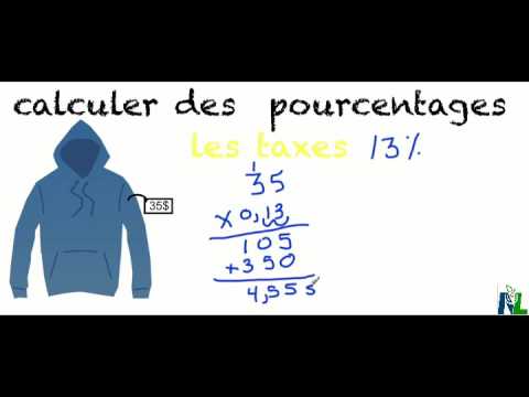 Calculer des pourcentages 2 Taxe