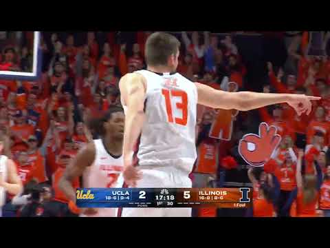 Tomislav Ivisic Knocks Down Three vs. UCLA | Illinois Men's Basketball | 02/11/2025
