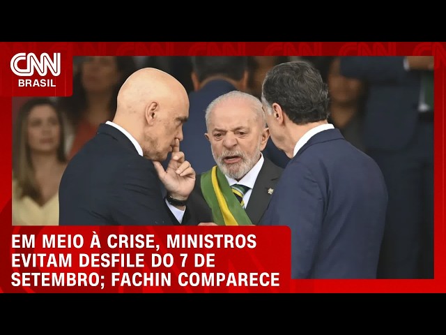 Em meio à crise, ministros do STF evitam desfile do 7 de Setembro | LIVE CNN