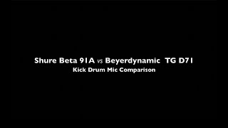 Video thumbnail for Shure Beta 91A vs Beyerdynamic TG D71 - Kick Drum Mic Comparison by Faildedrum