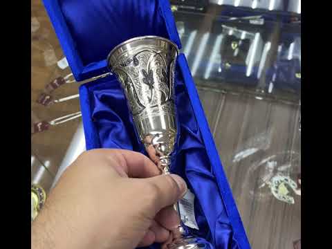 Фужер для шампанского, с чернью, ф0012