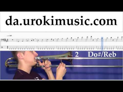 Lær At Spille Basun David Guetta, Justin Bieber - 2U Uddannelse Metode Del 1 øvelser um-i246