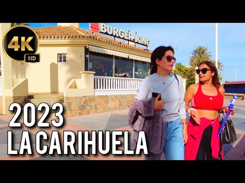 BENALMADENA - LA CARIHUELA 🇪🇦 February 2023 Costa del Sol Spain Walking Tour 4K