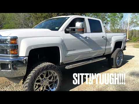 2016 Silverado 2500 7.5 Rough Country Lift Kit installed!!! & mounted rims!!!!