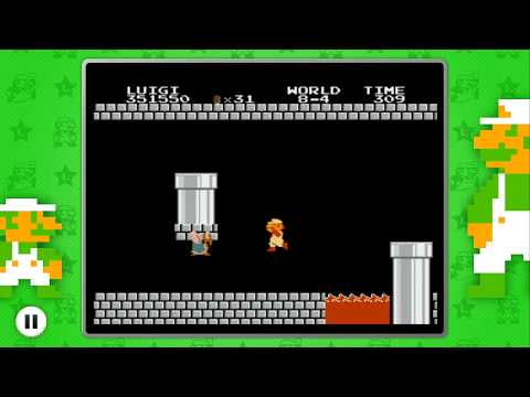WORLD 8-4: SUPER LUIGI BROS. ~ NES REMIX 2 ~ NO COMMENTARY 1bb