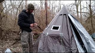 INSTALLING WINDOWS IN A HOT TENT!?!?