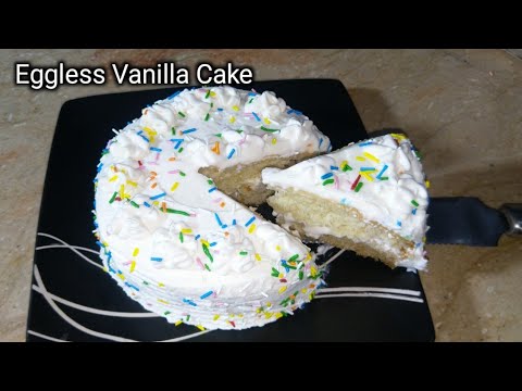 Eggless Vanilla Cake Recipe ❤How To Make Vanilla Cake Recipe By Little Chef Zarmeen.