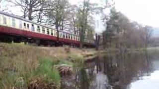 preview picture of video 'Steam train from Newby Bridge, Windermere.'