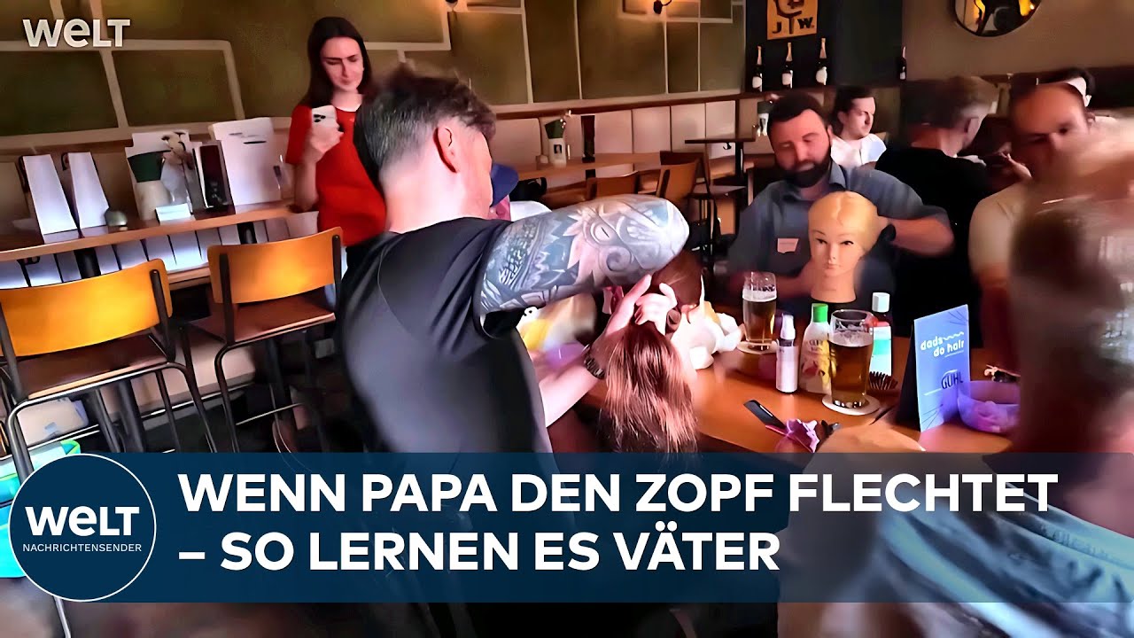 VÄTER-WORKSHOP: „Dads Do Hair“ – in München lernen Väter jetzt gemeinsam das Haareflechten
