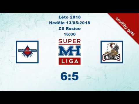 MH Superliga (Léto 2018) Rockets vs. Griffins 6:5 - sestřih gólů