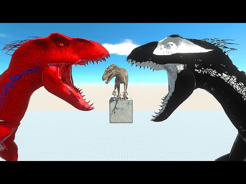 SPIDERMAN INDORAPTOR Eats Feeds Slow Motion (Carnivore Dinosaurs) - Animal Revolt Battle Simulator