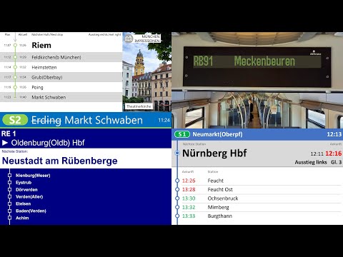 Announcements Mix #17 with Munich S-Bahn, BOB, SBH, DB Regio (incl. Nuremberg and Berlin S-Bahn)