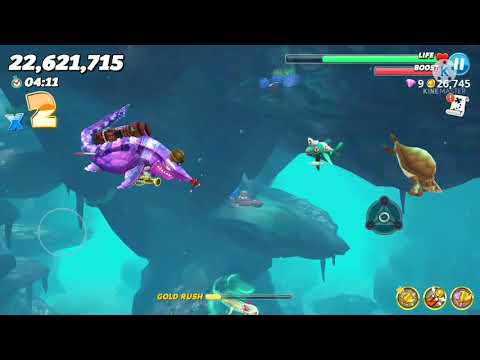 (Hungry Shark World) Dark Magic Shark LIVE CONTEST furthest travelled in Arabian sea