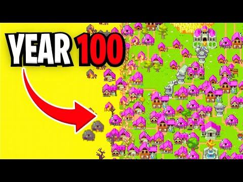 WorldBox But LAVA Grows Every 100 Years