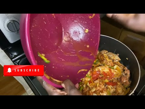 Jamaican Style Brown Stew Chicken Back Dinner | How To Make Chicken Back Recipe