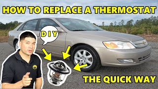 How To Replace A Thermostat In A 2002 Toyota Avalon 1MZ-FE The Quick Way & Easy Way!