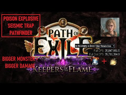 Uber DoT Cap with Explosive Trap + Seismic Trap Poison Pathfinder | My POE 3.27 Leaguestarter