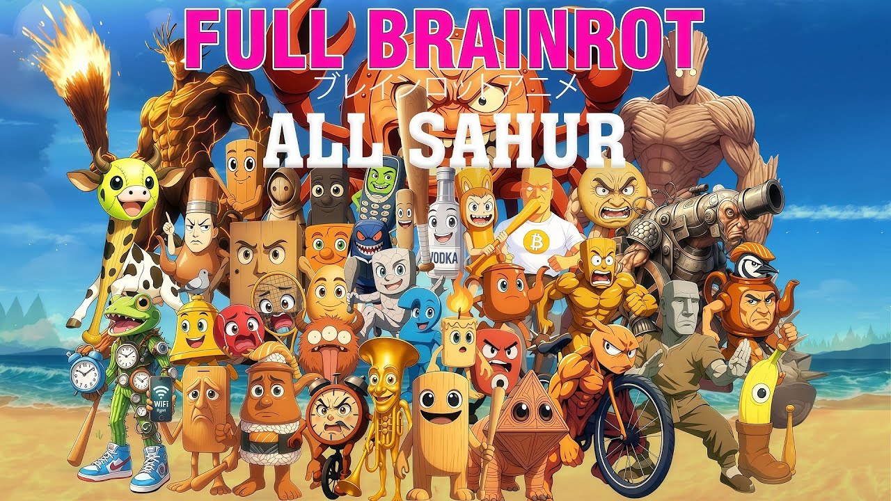 ITALIAN BRAINROT (ALL SAHUR): ANIME OPENING (P.2) | BRAINROT FULL SAHUR NAME| Oficial Music Video