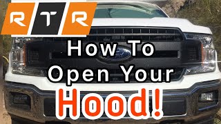 How To Open Your Hood! (2015-2020 Ford F-150)