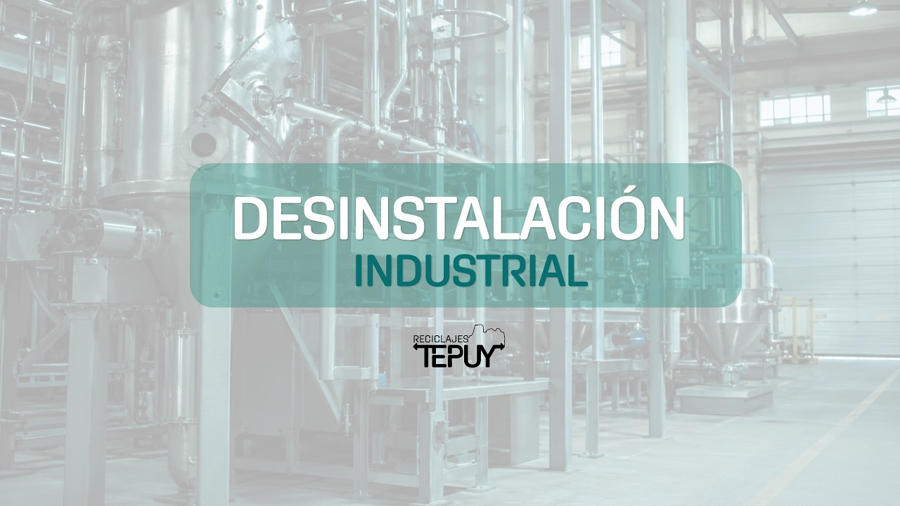 Registro operativo: desinstalación de planta industrial