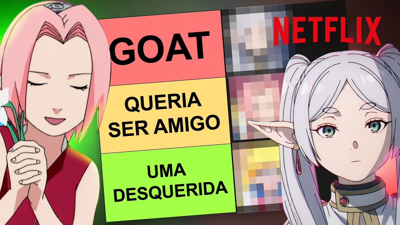 Tier list das minas mais brabas dos animes | React | Netflix Brasil