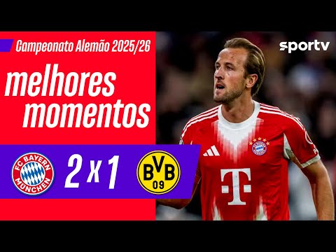 Gols e lances de Bayern x Borussia Dortmund