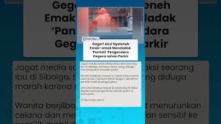 GEGER! AKSI NYELENEH Emak-emak Mendadak Pantati Pengendara Gegara Lahan Parkir