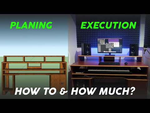 How To Build Home Music Studio Desk | Recording Studio Table Setup