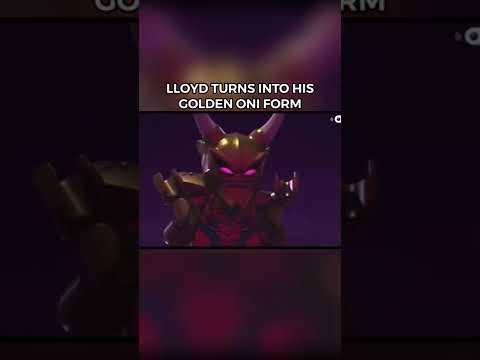 Lloyd Turning Into His Golden Oni Form 👑 #ninjago #lego #legoninjago #shorts