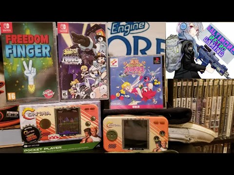 Unboxing My Arcade Pocket Player Contra // Freedom Finger // Mighty Switch Force // Parodius Ps1