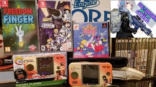 Unboxing My Arcade Pocket Player Contra // Freedom Finger // Mighty Switch Force // Parodius Ps1