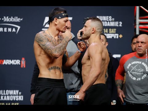 UFC 245: Max Holloway vs. Alexander Volkanovski Weigh-In Staredown - MMA Fighting