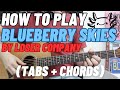 Loser Company Blueberry Skies Guitar Lesson With TAB Chords