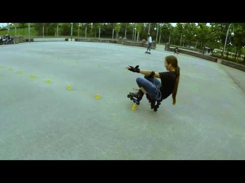 Mit den Inline Skates vor der Europahalle Karlsruhe | GoPro Hero4 (HD)