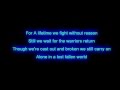 DragonForce - Fallen world | Lyrics on screen | HD